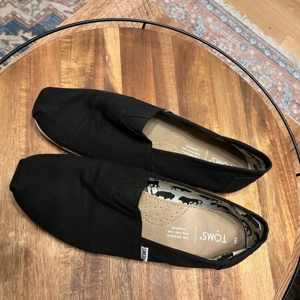 Alpargata Slip-On Shoes (Men's 9) - Black Canvas